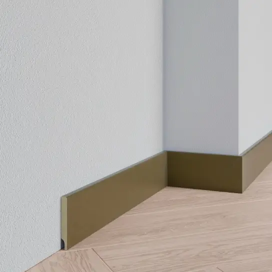 Gladde plint champagne zweihorn - MDF v313 - 12 x 90 mm Laatste Kans